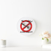 ギリシャおもしろい語、ユーモア、皮肉、引用文、壁時計 ラウンド壁時計 (ホーム)