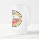 ギリシャおもしろい語、ユーモア、皮肉、製品、ビアマグ フロストグラスビールジョッキ (正面右)