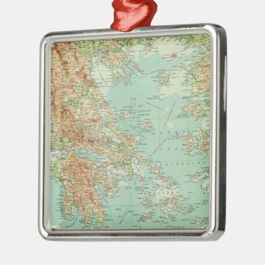 ギリシャおよびエーゲ海 メタルオーナメント (左)