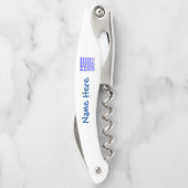 ギリシャおよびギリシャ国旗の青の個人設定 ソムリエナイフ (裏面)