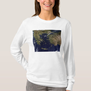 ギリシャおよびトルコの衛星眺め Tシャツ