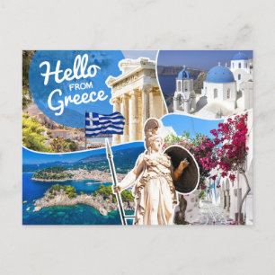 ギリシャからこんにちは ポストカード