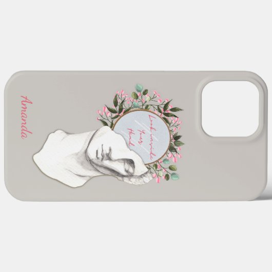 ギリシャかわいらし古代の男性カスタム電話ケース Case-Mate iPhoneケース (裏面 (横))