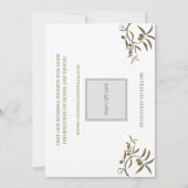 ギリシャで結婚式 Save The Date セーブザデート (裏面)