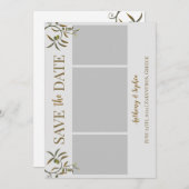 ギリシャで結婚式 Save The Date セーブザデート (正面/裏面)