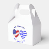 ギリシャとアメリカのフラグハート国の祖先 フェイバーボックス (正面サイド)