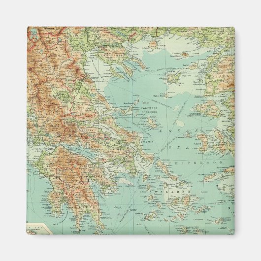 ギリシャとエーゲ マグネット (正面)