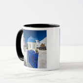 ギリシャとギリシャのサントリーニ島オイア3 マグカップ (正面左)