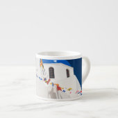 ギリシャとギリシャのサントリーニ島オイア4 エスプレッソカップ (正面右)