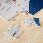 ギリシャとギリシャのサントリーニ島オイア4 ジグソーパズル (側面)