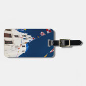 ギリシャとギリシャのサントリーニ島オイア4 ラゲッジタグ (正面横)