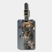 ギリシャとギリシャのサントリーニ島オイア ラゲッジタグ (正面縦)