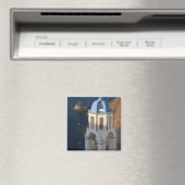 ギリシャとギリシャの島サントリーニの町のオイア2 マグネット (インサイチュ (食洗機))