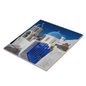 ギリシャとギリシャの島サントリーニの町のオイア3 タイル (側面)