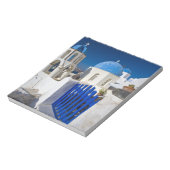 ギリシャとギリシャの島サントリーニの町のオイア3 ノートパッド (回転)