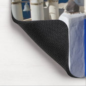 ギリシャとギリシャの島サントリーニの町のオイア3 マウスパッド (コーナー)