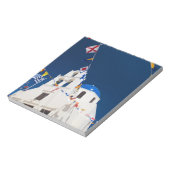 ギリシャとギリシャの島サントリーニの町のオイア4 ノートパッド (回転)