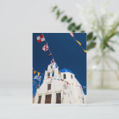 ギリシャとギリシャの島サントリーニの町のオイア4 ポストカード (スタンド正面)