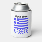ギリシャとギリシャ国旗のカスタマイズ商品 缶クーラー (缶裏面)