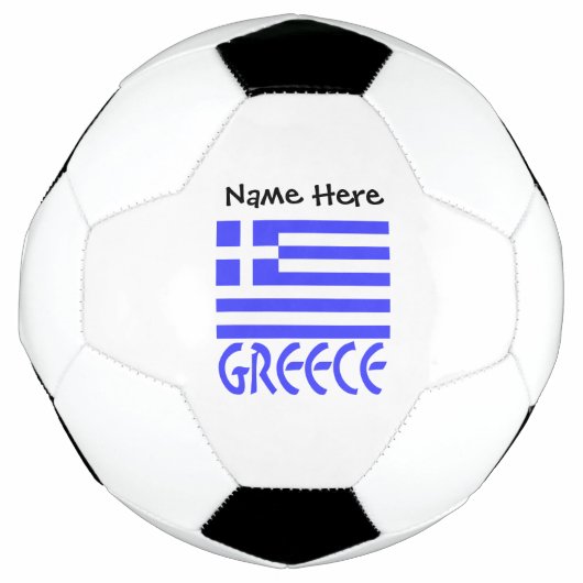 ギリシャとギリシャ国旗のカスタマイズ製品 サッカーボール (正面)