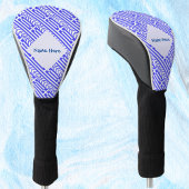 ギリシャとギリシャ国旗のタイル張りブルーパーソナライズされた ゴルフヘッドカバー