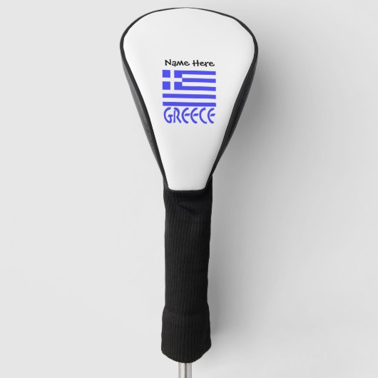 ギリシャとギリシャ国旗の名前 ゴルフヘッドカバー (正面)