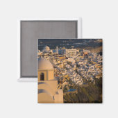 ギリシャとサントリーニ島の町 マグネット (正面/裏面)