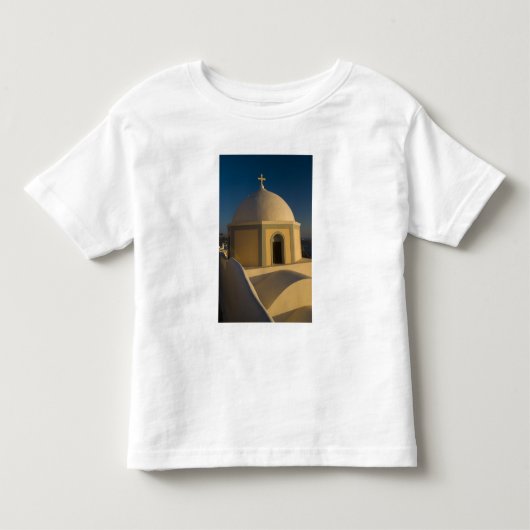 ギリシャとサントリーニ島の町 2 トドラーTシャツ (正面)