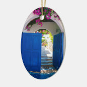 ギリシャとトルコのスタイルブルードア セラミックオーナメント (左)