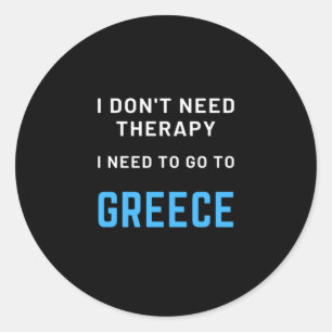ギリシャに行くセラピーは必要ない引用文 ラウンドシール