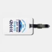 ギリシャに行く必要のあるセラピーは必要ない ラゲッジタグ (裏面横)