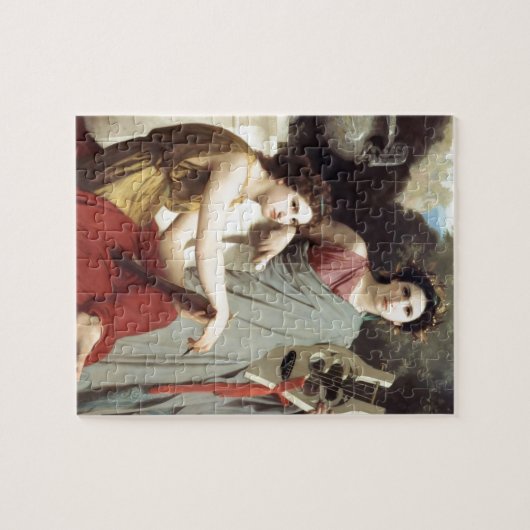ギリシャに音楽芸術2の女性の絵を描くこと ジグソーパズル (横)