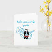 ギリシャのお名前の日、おめでとう！ カード (黄色い花)