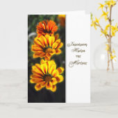 ギリシャのお母さんの日 カード (黄色い花)