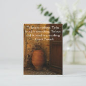 ギリシャのことわざ(恋愛について) ポストカード (スタンド正面)