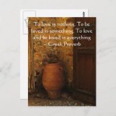 ギリシャのことわざ(恋愛について) ポストカード (正面/裏面)