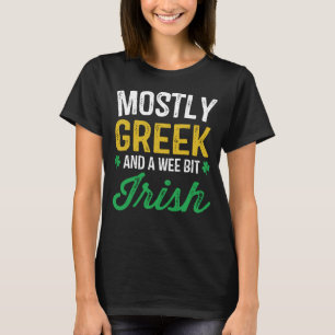 ギリシャのちっぽけなビットアイルランドのおもしろいなギリシャセント Tシャツ