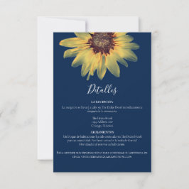 ギリシャのひまわりクロージングカードのラスティック詳細 招待状