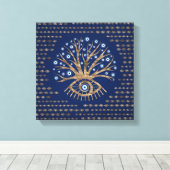 ギリシャのアイツリー – Mati Mataki - Maticasma キャンバスプリント (インサイチュ (ウッドフロア))