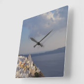 ギリシャのアイランドウォールクロック スクエア壁時計 (傾斜)