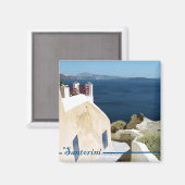 ギリシャのアイランドサントリーニ磁石 マグネット (正面/裏面)