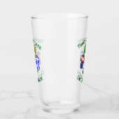 ギリシャのアイリッシュアメリカンフラッグスシャムロパーソナライズされたック タンブラーグラス (左)
