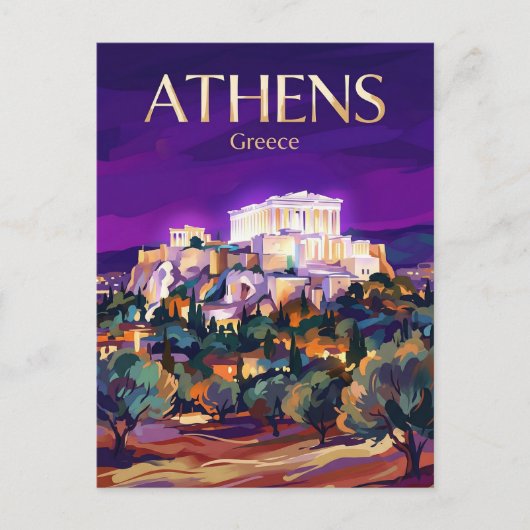 ギリシャのアクロポリス ポストカード (正面)