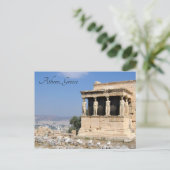 ギリシャのアテネのカリアティッドのポーチ – ポストカード (スタンド正面)