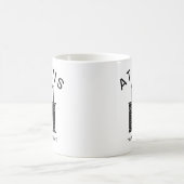 ギリシャのアテネのハドリアンの門 コーヒーマグカップ (中央)