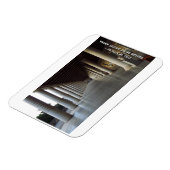 ギリシャのアテネの古代アゴラ。ストア・オブ・アタロス マグネット (左側)