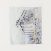 ギリシャのアテネの古代サイトパルテノン タペストリー (正面)