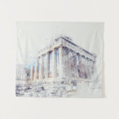 ギリシャのアテネの古代サイトパルテノン タペストリー (正面(横))