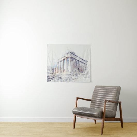 ギリシャのアテネの古代サイトパルテノン タペストリー (インサイチュ(横))