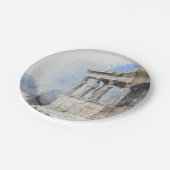 ギリシャのアテネの古代遺跡 ペーパープレート (アングル)